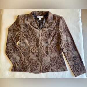 Dress Barn Leopard Print Jacket